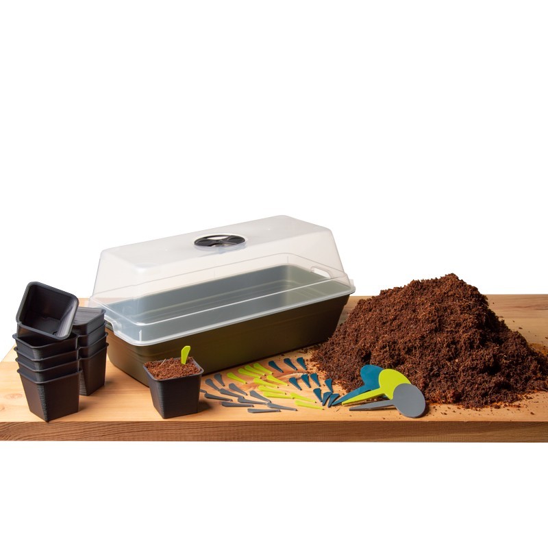 Kit Semis Express Véritable - 4 Paniers + Mèches + Cubes, Compatible Potagers Botaneo, Exky, Gourmet - Protège Des Nuisibles