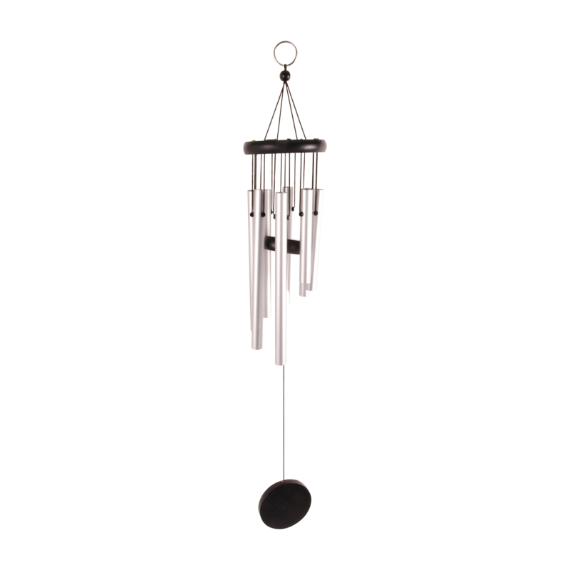 Carillon à Vent Métal Dragon & Phénix 40 Cm – Son Apaisant Intérieur/Extérieur, Symbole Chance & Bonheur