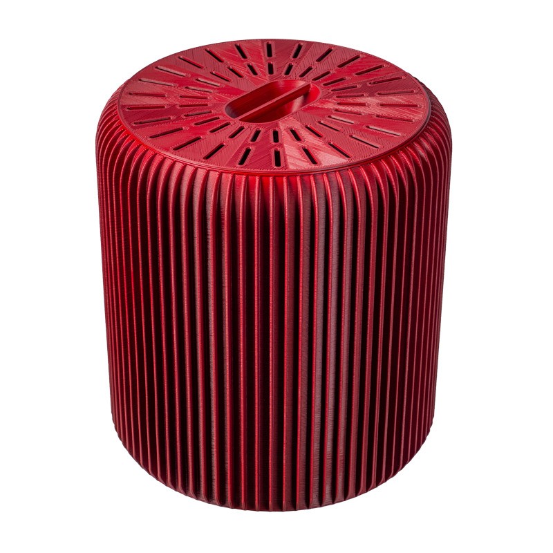 composteur-design-50L-alinéa-Iriso-rouge-bordeaux