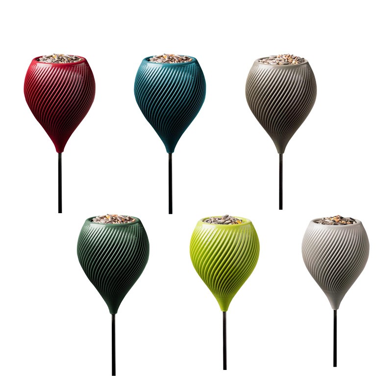 Mangeoires Oiseaux Elegance S+M - Couleurs: Gris Mangeoires Oiseaux Elegance S+M - Couleurs: Gris