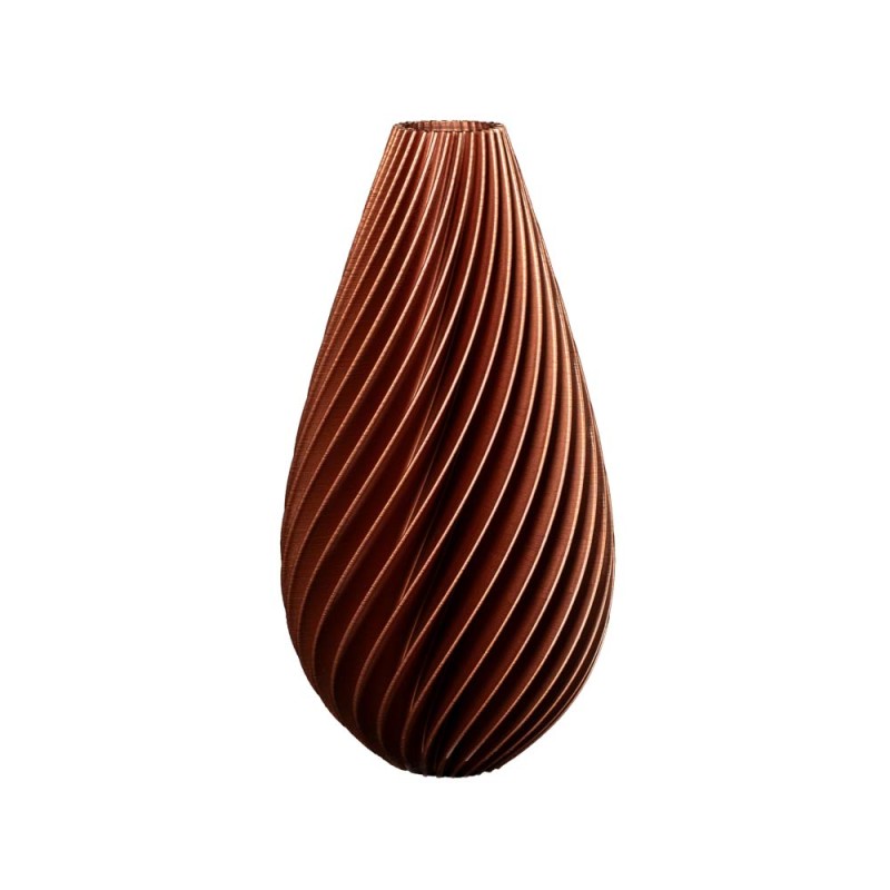 Vase haut design motif Spirale  - Volume: 4 L - Couleurs: Cuivre