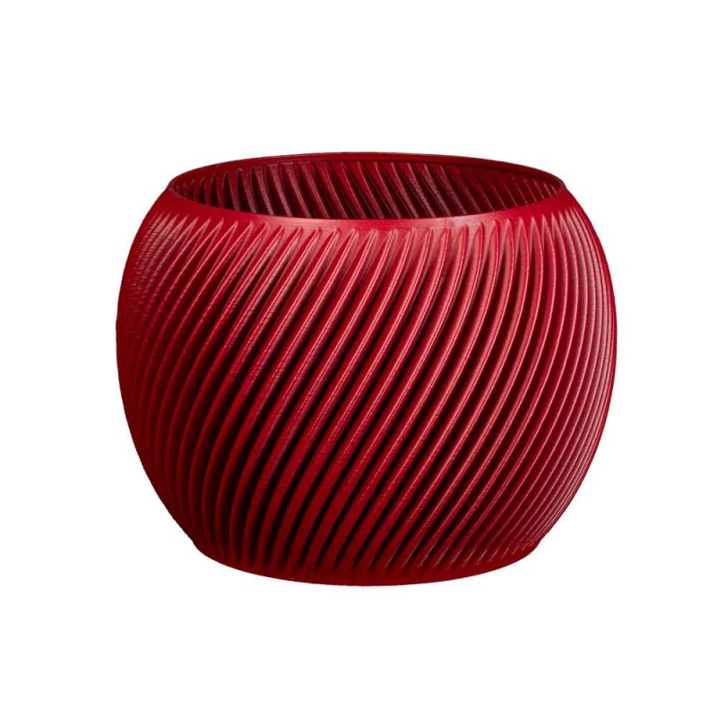 Cache-pot rond intérieur- extérieur Distinction  - Couleurs: Rouge - Volume: 6.5L