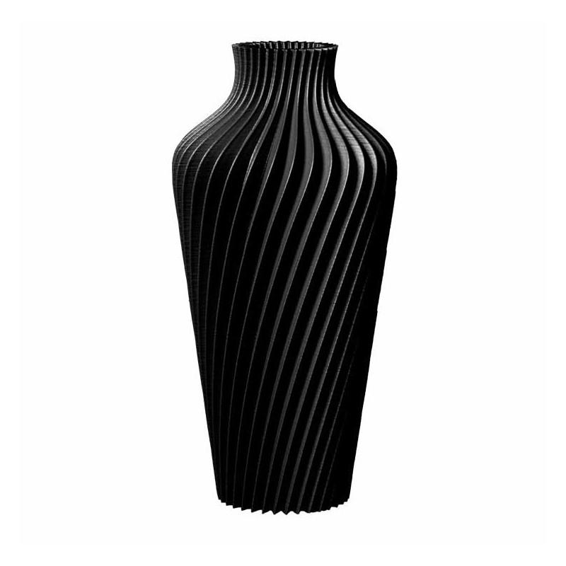 Grand vase design Spirilus Made in France  - Couleurs: Gris anthracite - Volume: 5L