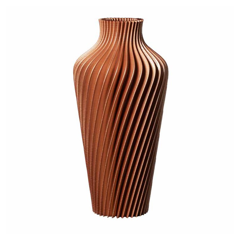 Grand vase design Spirilus Made in France  - Couleurs: Cuivre - Volume: 24L