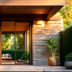 cache-pot extérieur or iriso