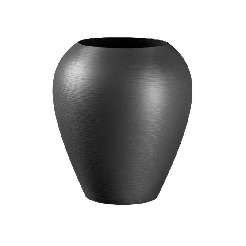 Grand pot forme jarre Lisaé - Couleurs: Gris anthracite Grand pot forme jarre Lisaé - Couleurs: Gris anthracite