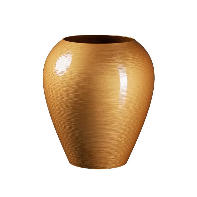 Grand pot forme jarre Lisaé - Couleurs: Or Grand pot forme jarre Lisaé - Couleurs: Or