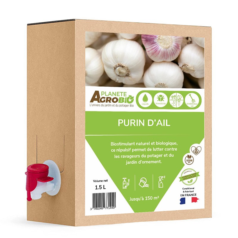 Purin d'ail Bio - Répulsif naturel des ravageurs du potager - Volume: 1.5L Purin d'ail Bio - Répulsif naturel des ravageurs du potager - Volume: 1.5L