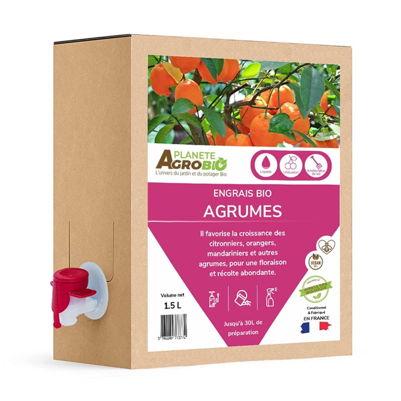 Floréo Engrais Naturel Organique Pour Agrumes - 100% Français Et Sans Odeur