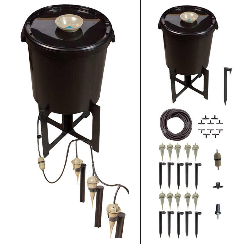 Arrosage Goutte à Goutte jardin avec réserve filtrante 30L Arrosage Goutte à Goutte jardin avec réserve filtrante 30L