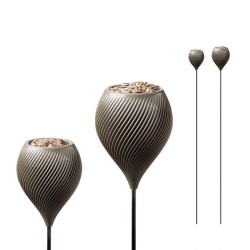 Lot de 2 mangeoires oiseaux Élégance - Taille S+M