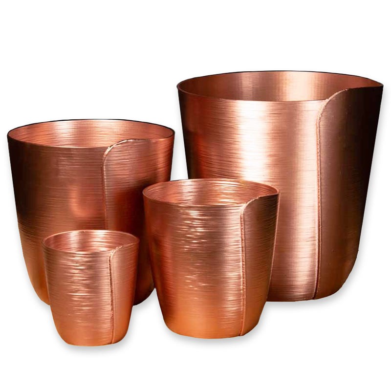 Cache-pot pour plante Forme tulipe - Taille: 1.3 L - Couleurs: Cuivre Cache-pot pour plante Forme tulipe - Taille: 1.3 L - Couleurs: Cuivre