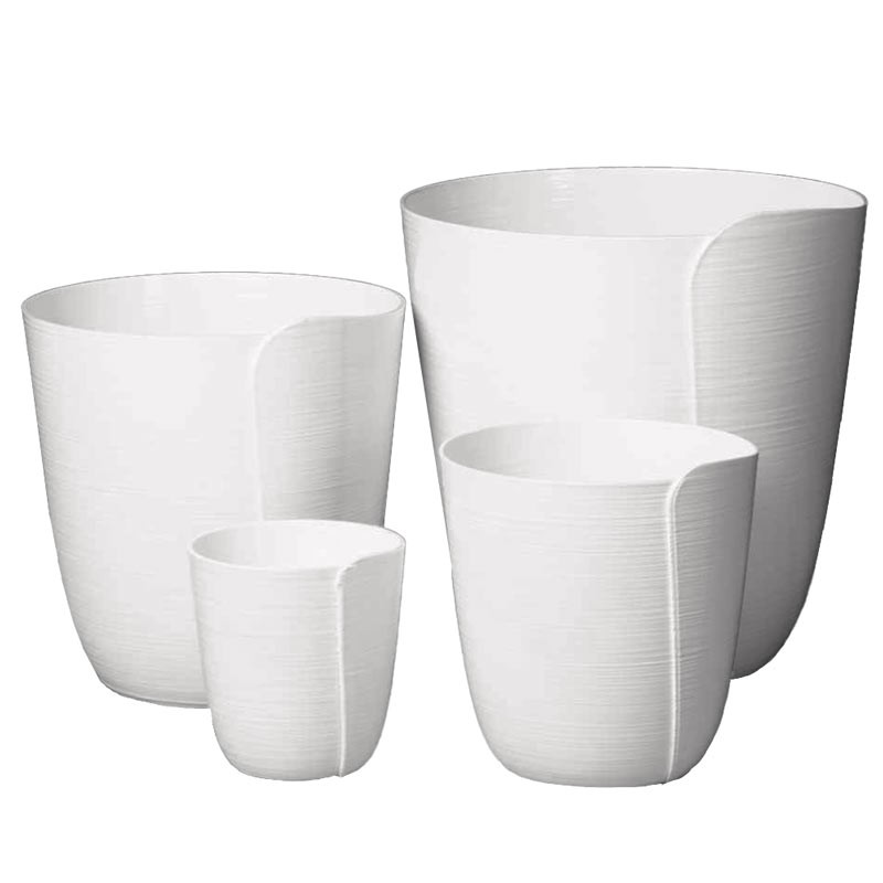Cache-pot pour plante Forme tulipe - Couleurs: Blanc - Taille: 1.3 L Cache-pot pour plante Forme tulipe - Couleurs: Blanc - Taille: 1.3 L