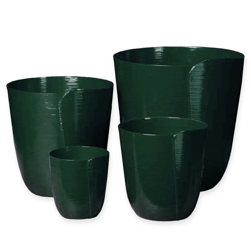 Cache-pot pour plante Forme tulipe - Couleurs: Vert Foncé - Volume: 1.3L Cache-pot pour plante Forme tulipe - Couleurs: Vert Foncé - Volume: 1.3L