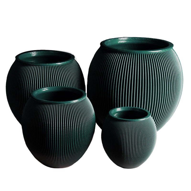 Cache-pot design Alinéa intérieur extérieur - Couleurs: Vert Foncé - Volume: 2L Cache-pot design Alinéa intérieur extérieur - Couleurs: Vert Foncé - Volume: 2L