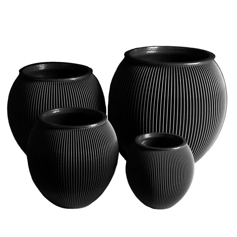 Cache-pot design Alinéa intérieur extérieur - Couleurs: Gris anthracite - Volume: 2L Cache-pot design Alinéa intérieur extérieur - Couleurs: Gris anthracite - Volume: 2L