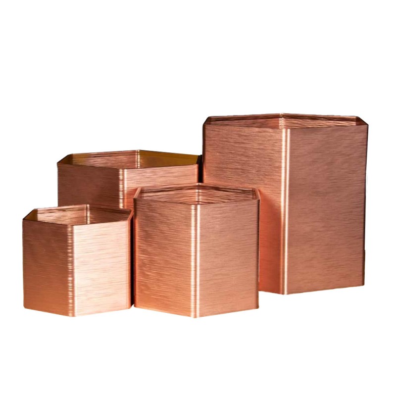 Pot de fleur Forme hexagonale - Volume: 4L - Couleurs: Cuivre Pot de fleur Forme hexagonale - Volume: 4L - Couleurs: Cuivre