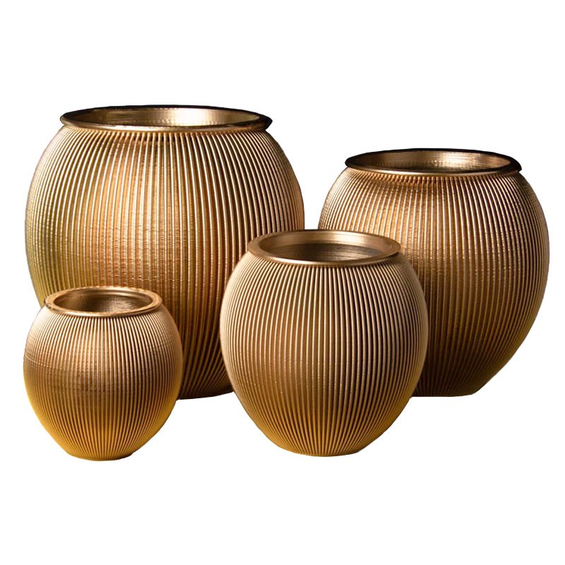 Cache-pot design Alinéa intérieur extérieur - Couleurs: Or - Volume: 16L Cache-pot design Alinéa intérieur extérieur - Couleurs: Or - Volume: 16L