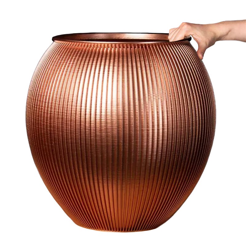 Grand pot de fleur Alinéa - Couleurs: Cuivre - Volume: 50L Grand pot de fleur Alinéa - Couleurs: Cuivre - Volume: 50L