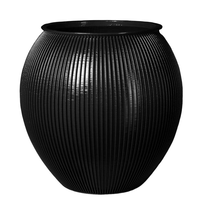 Grand pot de fleur Alinéa  - Volume: 50L - Couleurs: Gris anthracite