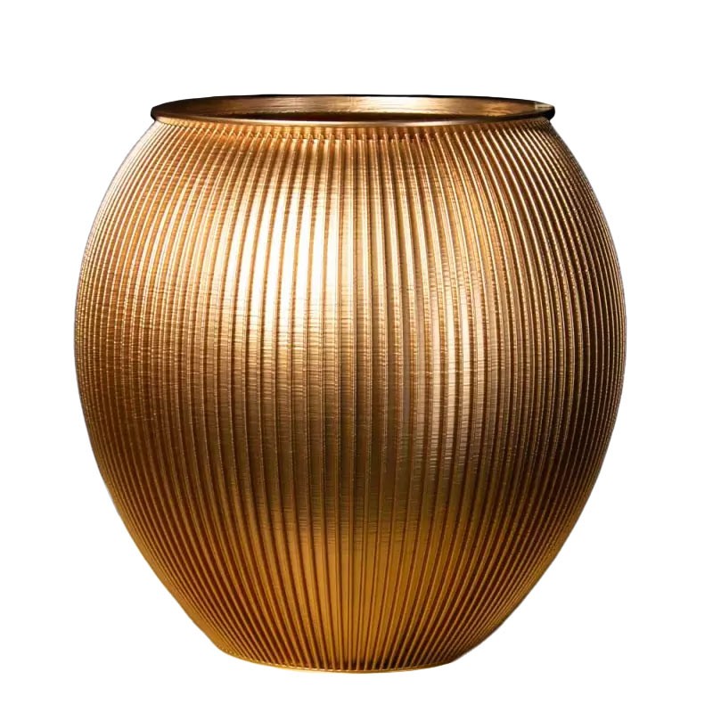 Grand pot de fleur Alinéa - Couleurs: Or - Volume: 50L Grand pot de fleur Alinéa - Couleurs: Or - Volume: 50L