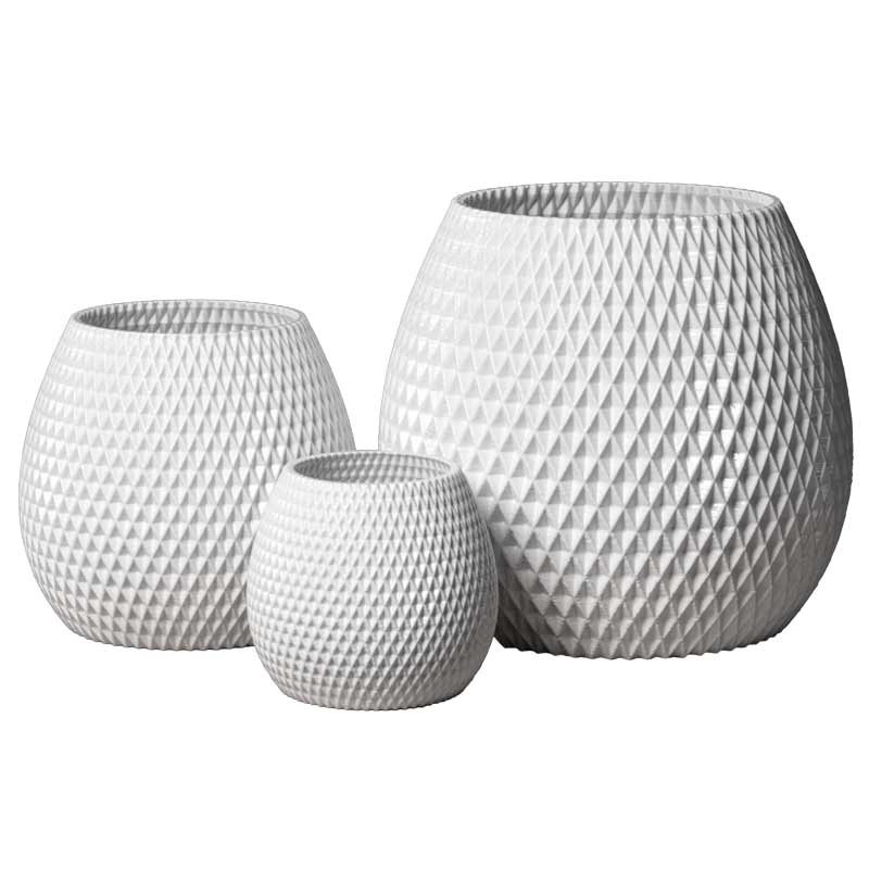 Pot design Ananas - Couleurs: Blanc - Volume: 6L Pot design Ananas - Couleurs: Blanc - Volume: 6L