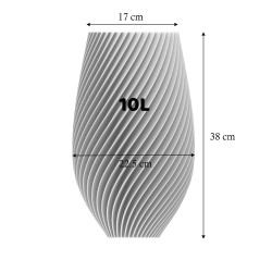 Cache-pot haut design Spirilus