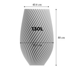Cache-pot haut design Spirilus