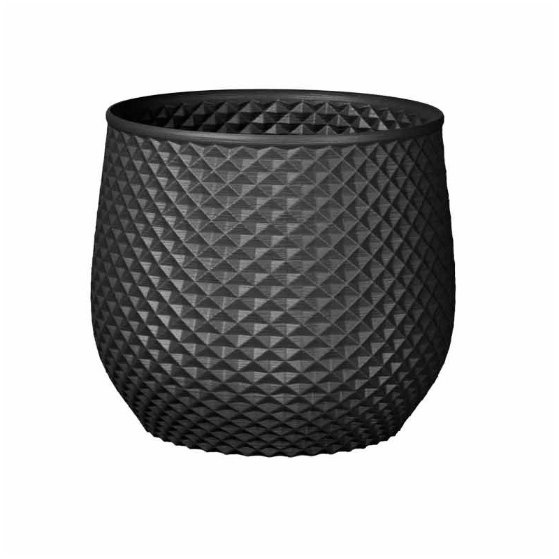 Grand cache pot de fleurs extérieur intérieur design moderne Ananas - Volume: 7L - Couleurs: Gris anthracite Grand cache pot de fleurs extérieur intérieur design moderne Ananas - Volume: 7L - Couleurs: Gris anthracite