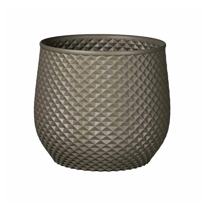 Grand cache pot de fleurs extérieur intérieur design moderne Ananas - Couleurs: Gris - Volume: 7L Grand cache pot de fleurs extérieur intérieur design moderne Ananas - Couleurs: Gris - Volume: 7L