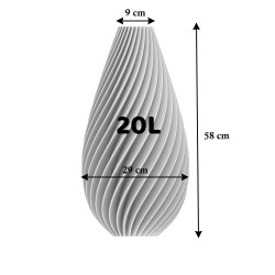 Vase haut design Spirilus