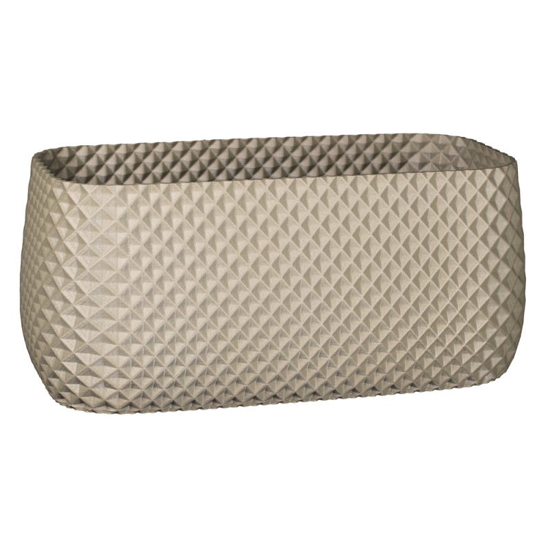 Jardinière rectangulaire design - Pot extérieur et intérieur  - Couleurs: Gris - Volume: 6L