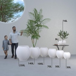 Cache-pot design Alinéa intérieur extérieur