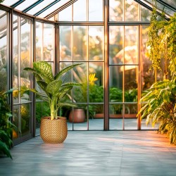 Grand cache pot de fleurs extérieur intérieur design moderne Ananas