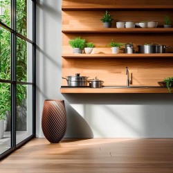 Cache-pot haut design Spirilus