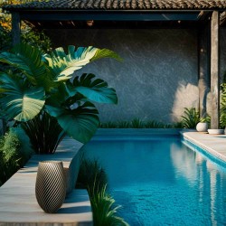 Cache-pot haut design Spirilus