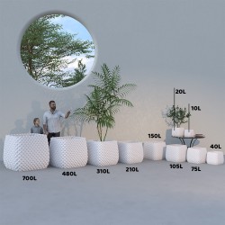 Jardinière carrée balcon et jardin - Design Ananas