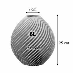 Vase rond design Spirilus