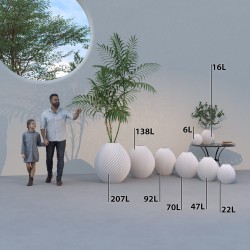 Vase rond design Spirilus