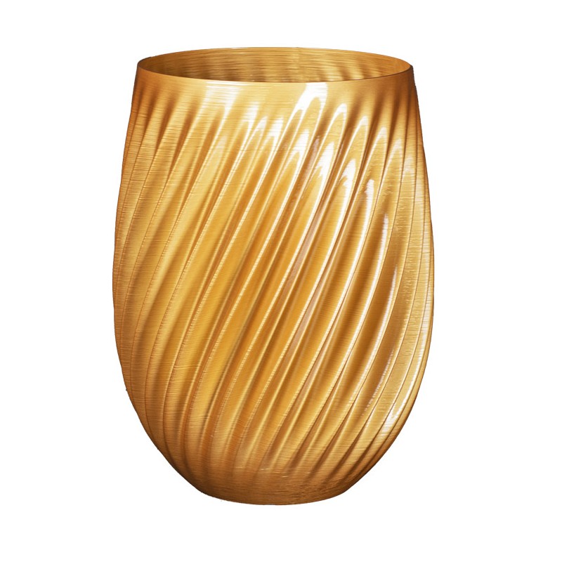 Pot de fleur grandes tailles pour intérieur et extérieur  - Couleurs: Or - Volume: 18L