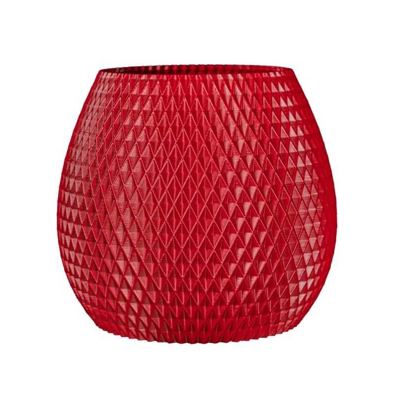 Gros pot design pour plante  - Couleurs: Rouge - Volume: 50L