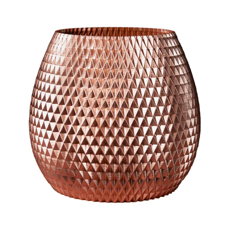 Gros pot design Ananas pour plante  - Couleurs: Cuivre - Volume: 50L