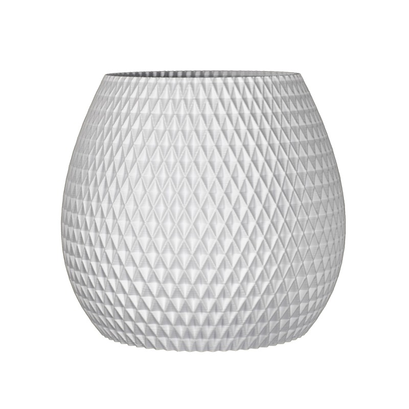 Gros pot design Ananas pour plante  - Couleurs: Blanc - Volume: 50L