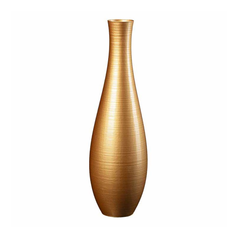 Vase fin et élégant Lisaé  - Couleurs: Or - Volume: 2L