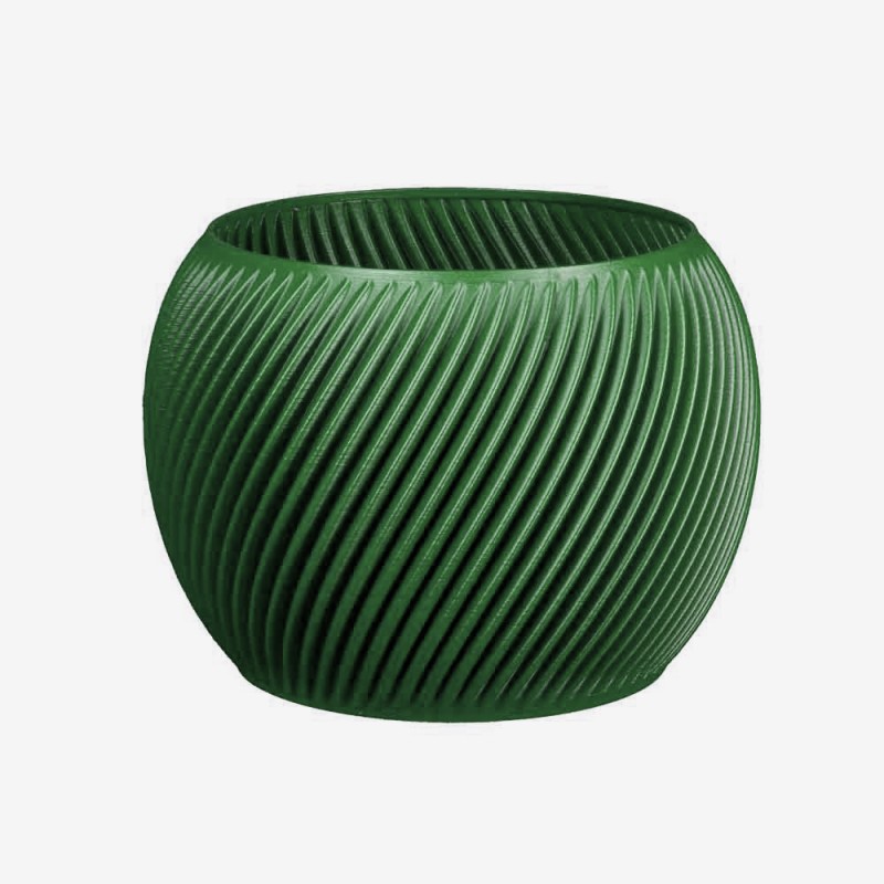 Cache-pot rond intérieur- extérieur Distinction  - Couleurs: Vert Foncé - Volume: 6L