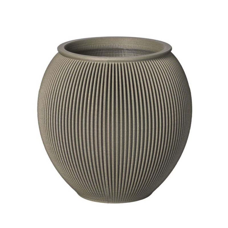 Grand pot de fleur Alinéa  - Couleurs: Gris - Volume: 50L