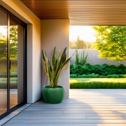 Cache-pot rond intérieur- extérieur Distinction