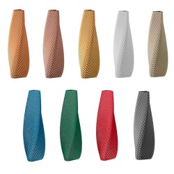 Vase haut motif en relief Ananas