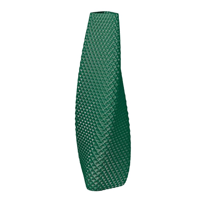 Vase haut motif en relief Ananas  - Couleurs: Vert Foncé - Volume: 2L
