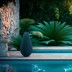 Vase haut design Spirilus